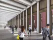 People walking through Bond Street station